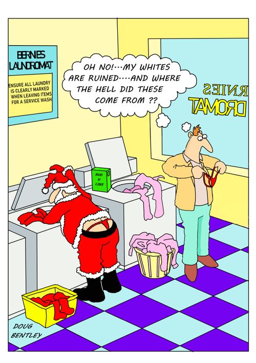 "Oh no!. . . My whites are ruined and where the hell did these come from??"