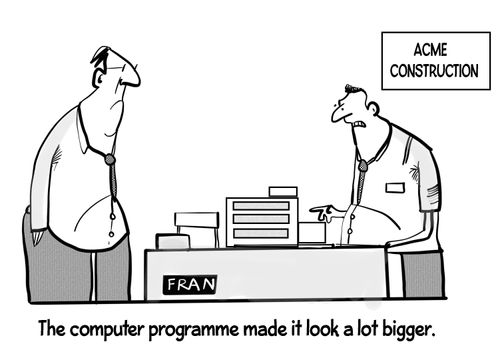 The computer program made it look a lot bigger.