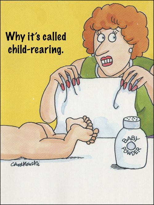 Why it's called child-rearing.
