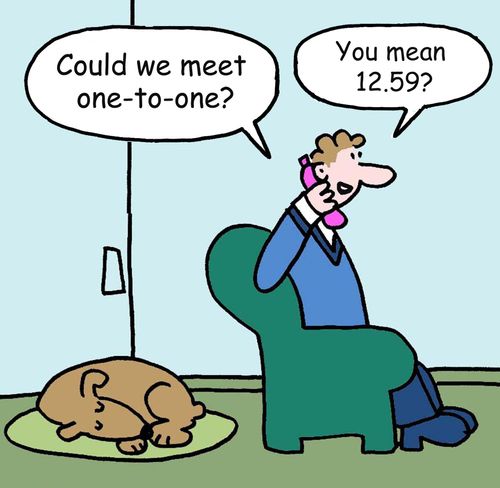 "Could we meet one-to-one?"