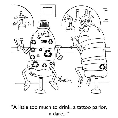 "A little too much to drink, a tattoo parlor, a dare..."