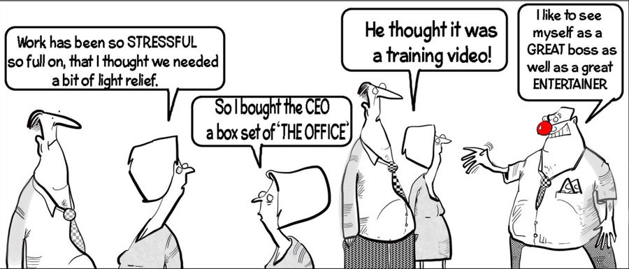 "Work has been so stressful so full on, that I thought we needed a bit of light relief."