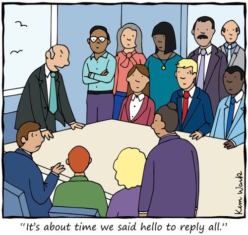 "It's about time we said hello to reply all."