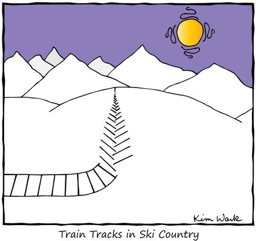 Train Tracks in Ski Country