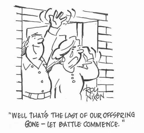 "Well that's the last of our offspring gone - let battle commence."