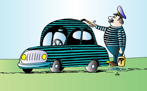 Sailor and car