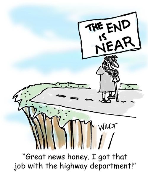 "Great news honey. I got that job with the highway department."