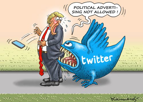 "Political advertising not allowed!"