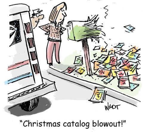 "Christmas catalog blowout!"