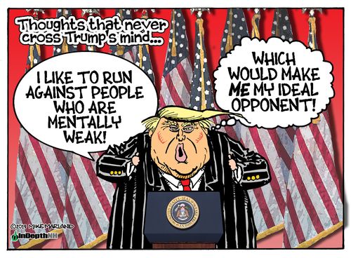 Thoughts that never cross Trump's mind. . .