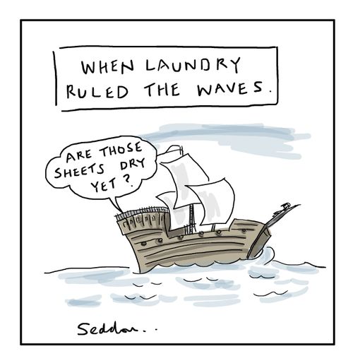 When laundry ruled the waves.