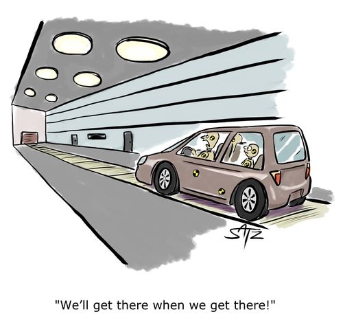 "We'll get there when we get there!"