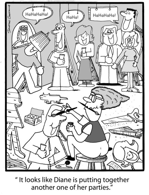 "It looks like Diane is putting together another one of her parties."