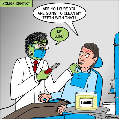 "Are you sure you are going to clean my teeth with that?"