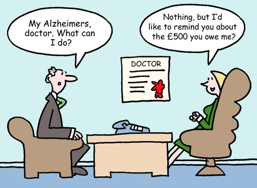 "My Alzheimers doctor. What can I do?" 