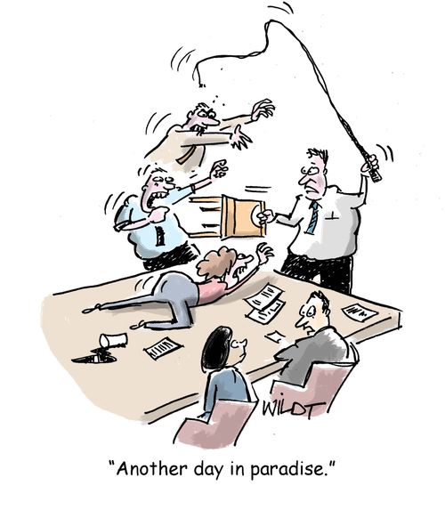 "Another day in paradise."