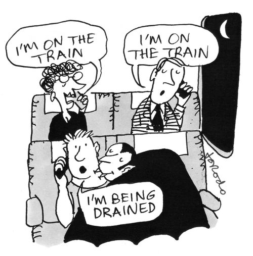"I'm being drained."