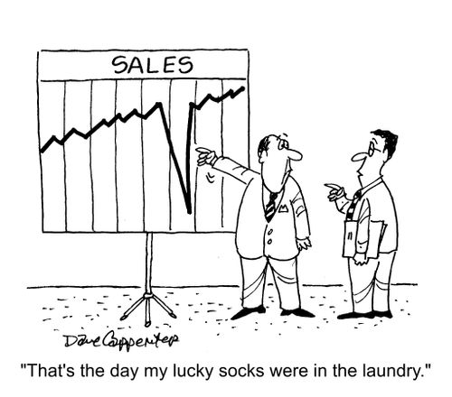 "That's the day my lucky socks were in the laundry."