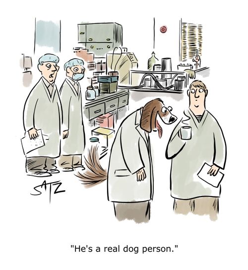 "He's a real dog person."