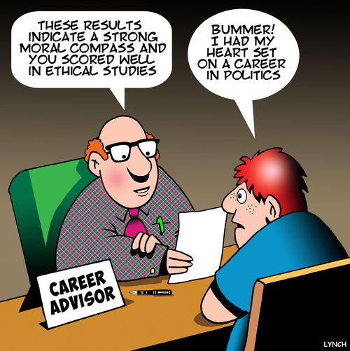 "These results indicate a strong moral compass and you scored well in ethical studies."