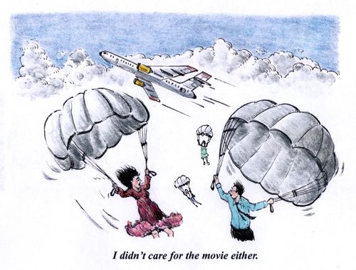 "I didn't care for the movie either."