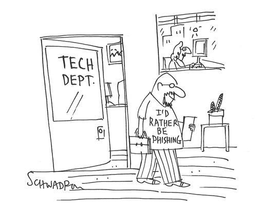 I'd rather be phishing.