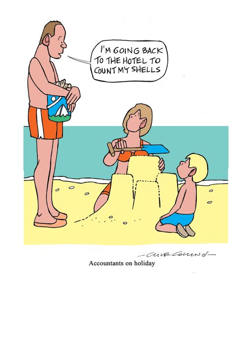 Accountants on holiday