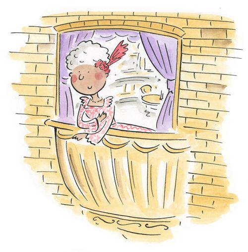 Rosina at the balcony