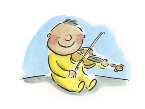 Baby Playing Violin