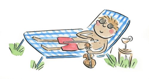 Violinist on Holiday