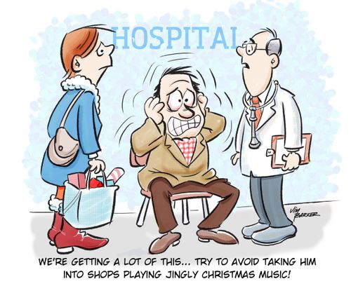 "We're getting a lot of this. . . try to avoid taking him into shops playing jingly Christmas music!"