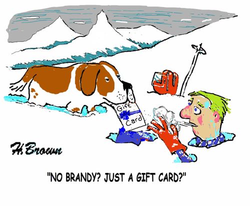 "No brandy? Just a gift card?"