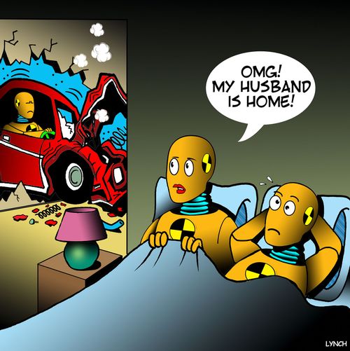 "OMG! My husband is home!"