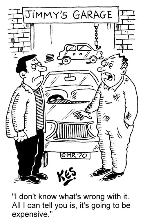 "I don't know what's wrong with it. All I can tell you is, it's going to be expensive."