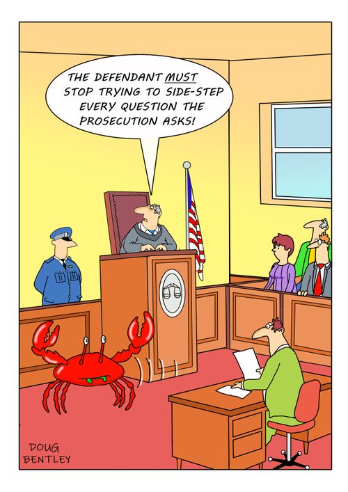 "The Defendant must stop trying to side-step every question the prosecution asks!"