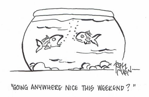 "Going anywhere nice this weekend?" 