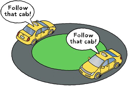 "Follow that cab!"