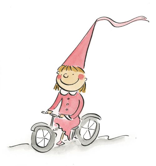 Princess on a bicycle
