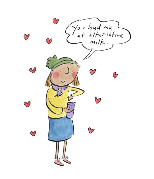 "You had me at alternative milk."