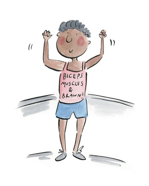 Biceps, muscles and brawn