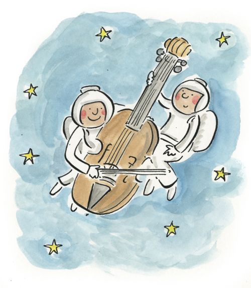 Double bass in space