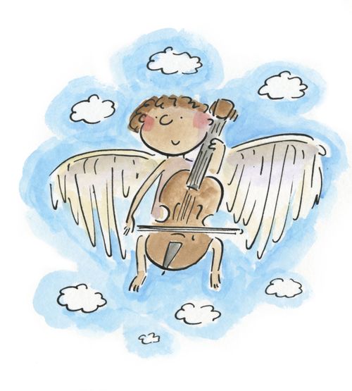 Cellist cherub