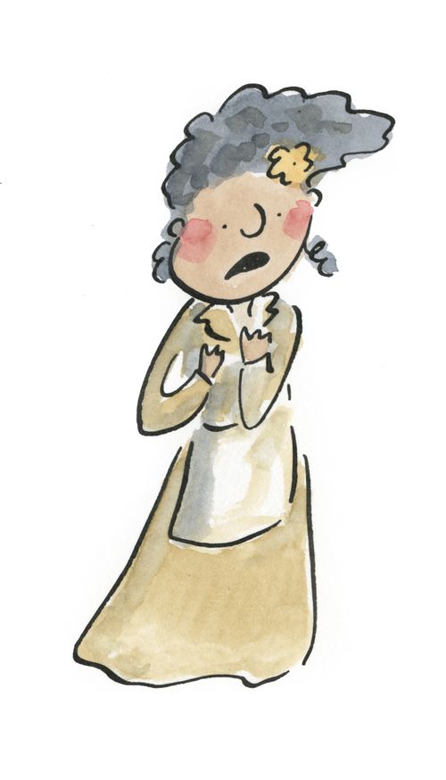 Berta the servant is worried