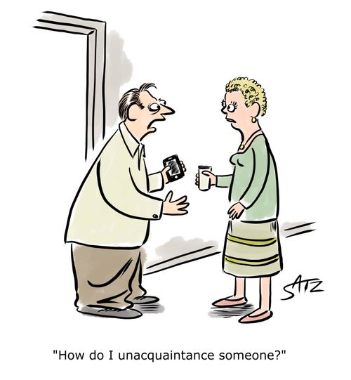 "How do I unacquaintance someone?"