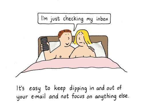 "I'm just checking my inbox."