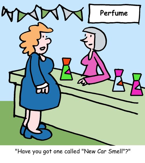 "Have you got one called 'New Car Smell'?"