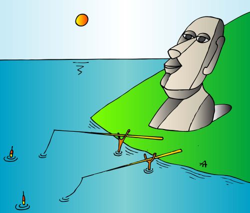 Easter Island Fisherman