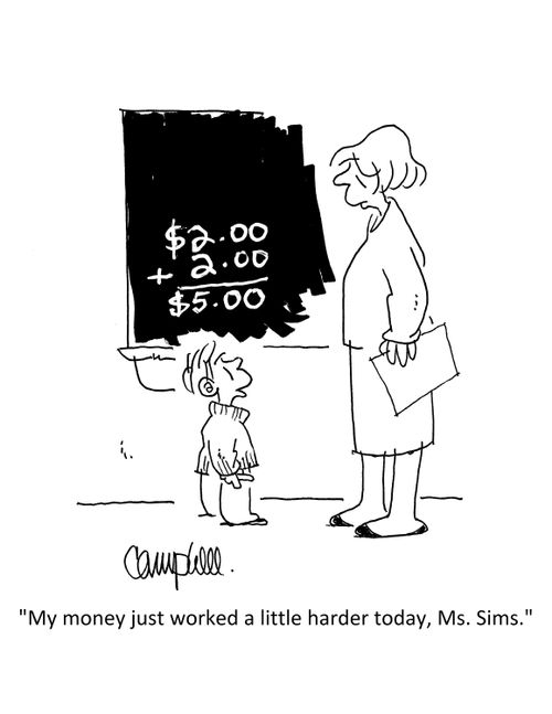 "My money just worked a little harder today, Ms. Sims."