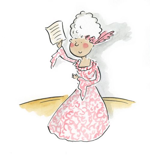 Countess with a letter