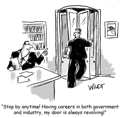 "Stop by anytime! Having careers in both government and industry, my door is always revolving!"